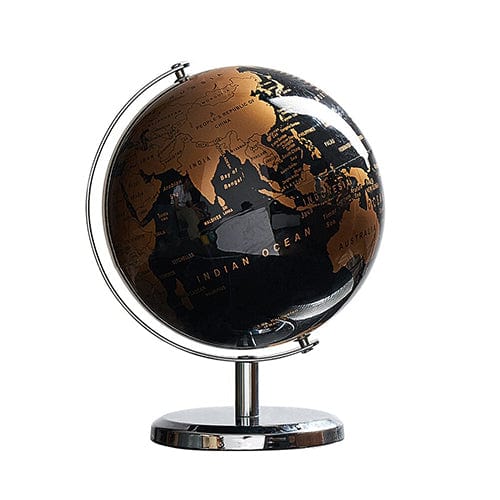 Metal Globus (Sort & Kobber)