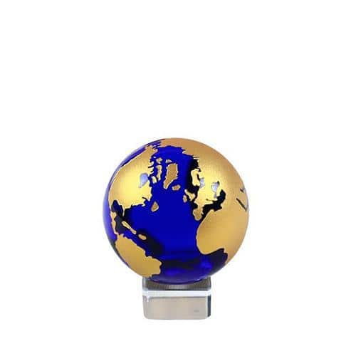 Globus Glas - Blå Og Guld