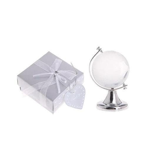 Mini Globus Sølvkrystal